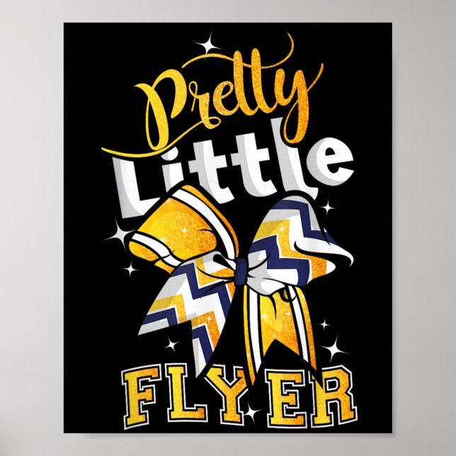Poster Pretty Little Flyer Cheer Cheerleading Team  (Frente)