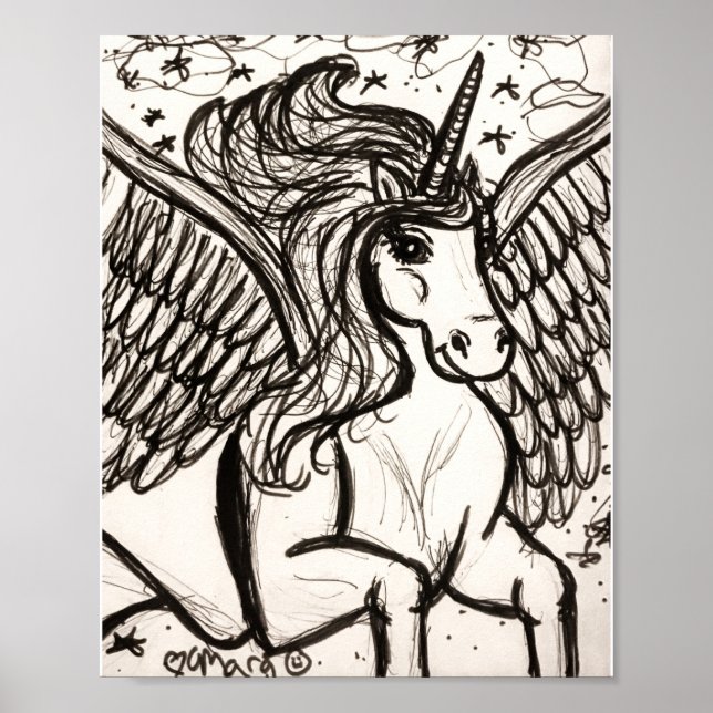 Poster Pretty Pegacorn in Flight (Frente)