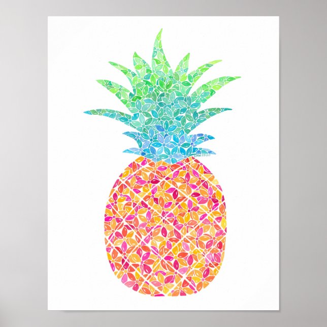 Poster Pretty Pineapple Print (Frente)