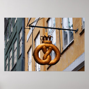 Poster Pretzel Encimado em Copenhague