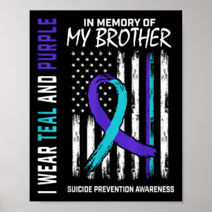 Poster Prevenção à Consciência do Suicídio de Irmão em Me