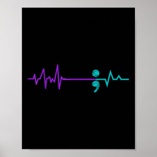 Poster Prevenção ao suicídio Camisa Sensibilização Semico