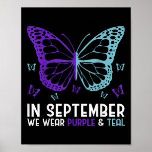 Poster Prevenção ao Suicídio Em Setembro Usamos Roxo &am