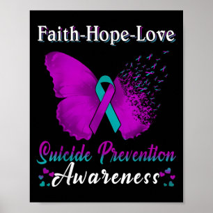 Poster Prevenção ao Suicídio Fé Esperança Amor Conscienti
