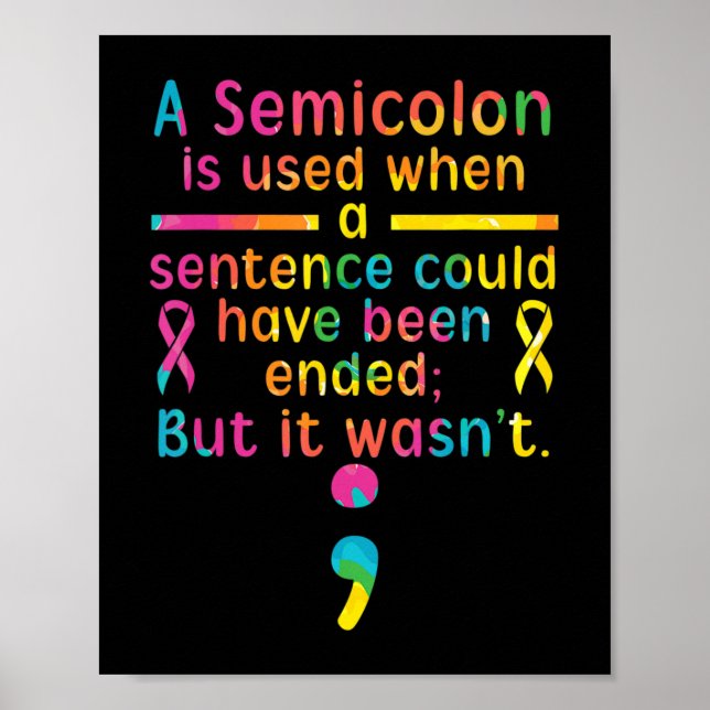 Poster Prevenção ao suicídio Sensibilização para a Depres (Frente)