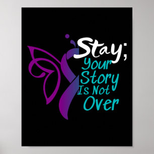 Poster Prevenção ao suicídio Sensibilização Semicolon Per