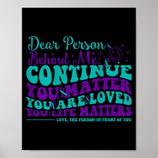 Poster Prevenção de Mensagens Positivas Conscientização G