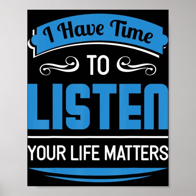 Poster Prevenção de suicídio Conselheiro de Saúde Mental  (Frente)