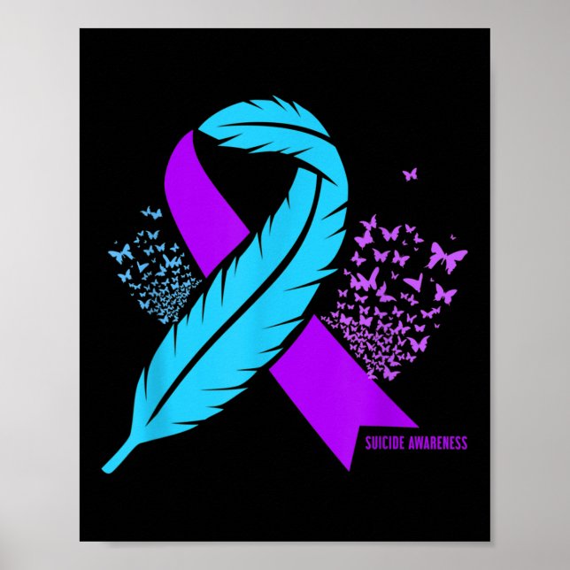 Poster Prevenção de Suicídio para Conscientização sobre S (Frente)