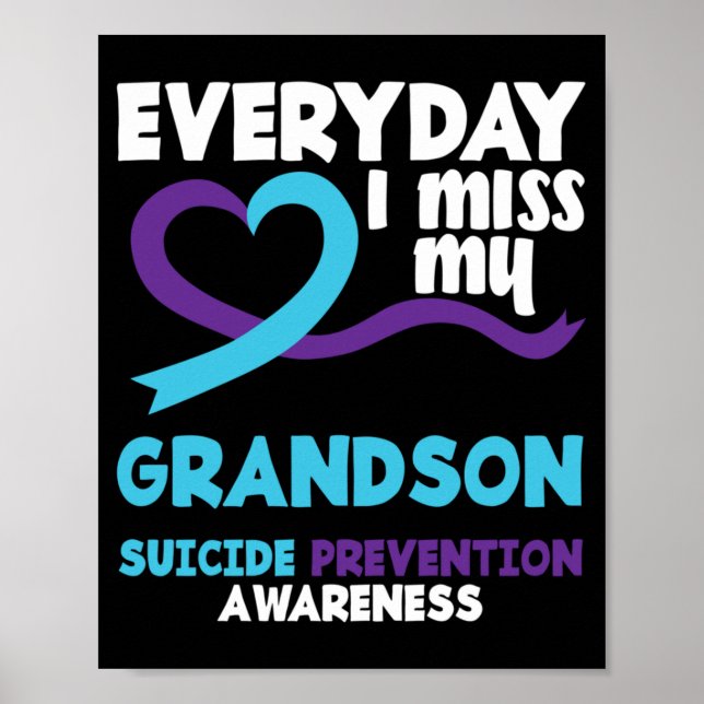 Poster Prevenção de Suicídio Todos os Dias Eu Sinto Sauda (Frente)