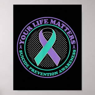 Poster Prevenção do Suicídio Conscientização Sua Vida S