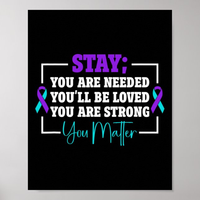 Poster Prevenção do suicídio Sensibilização para o suicíd (Frente)