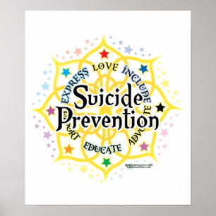 Poster Prevenção Lotus do suicídio
