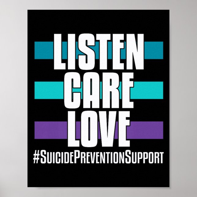 Poster Prevenção Ouça Cuidado Amor _ Para Apoiantes (Frente)