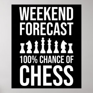 Poster Previsão de Fim de Semana - 100% de Chance de Xadr