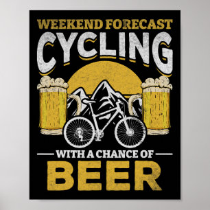 Poster Previsão de fim de semana para ciclistas: pedaland