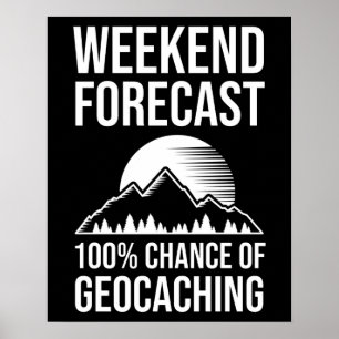 Poster Previsão do Fim de Semana - 100% de Chance de Geoc