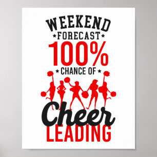 Poster Previsões do Fim de Semana do Cheerhead 100% de Ch
