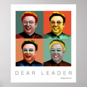 Pôster Prezado Líder Kim Jong Il