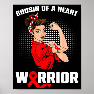 Poster Prima de um Guerreiro do Coração Doença Cardíaca C