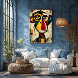 Poster Primal Mirror Contemporary Abstract Expressionism