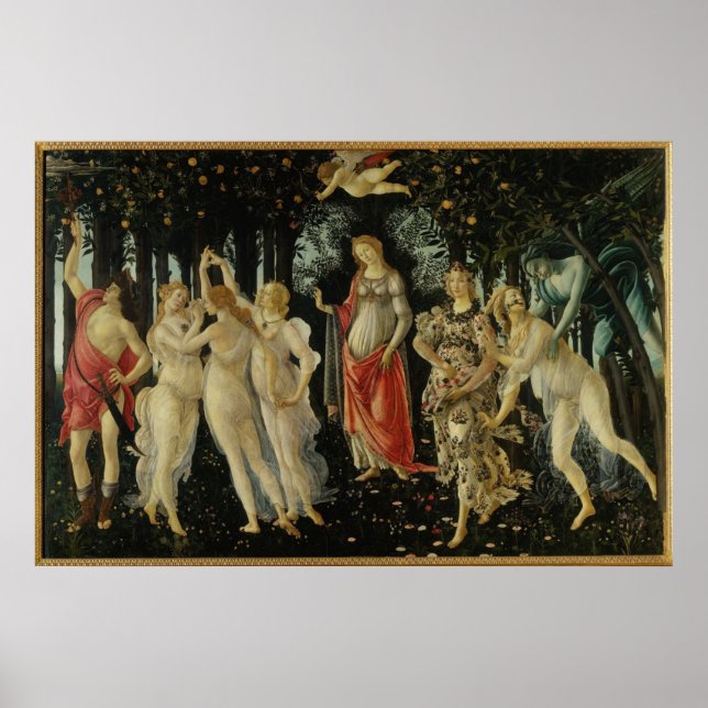 Poster Primavera / Alegoria de Primavera por Botticelli (Frente)