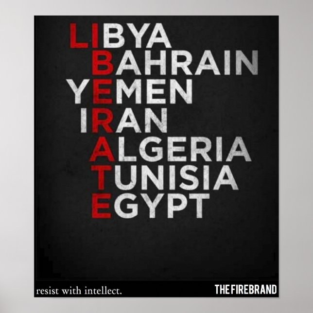 Poster Primavera árabe (Frente)