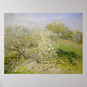 Pôster Primavera (Árvores Frutas em Bloom) Claude Monet