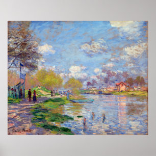Poster Primavera Claude Monet pelo Sena