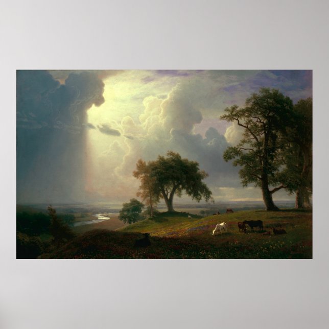 Poster Primavera da Califórnia por Albert Bierstadt (Frente)