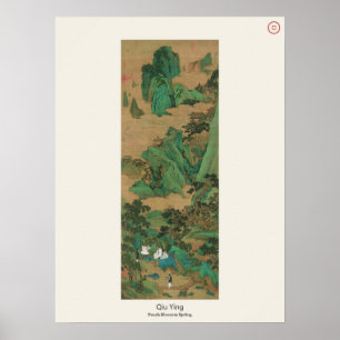 Poster Primavera da Flor de Pessegueiro - Qiu Ying, Ming
