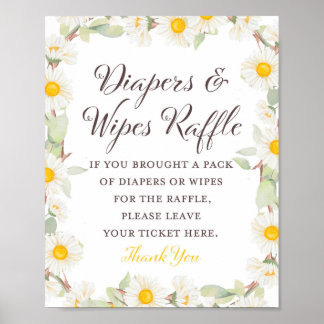 Poster Primavera Daisy - Sinal de Chá de fraldas