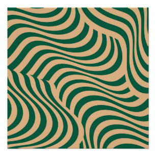 Pôster Primavera de Verão Minimalista de Greve de Zebra B