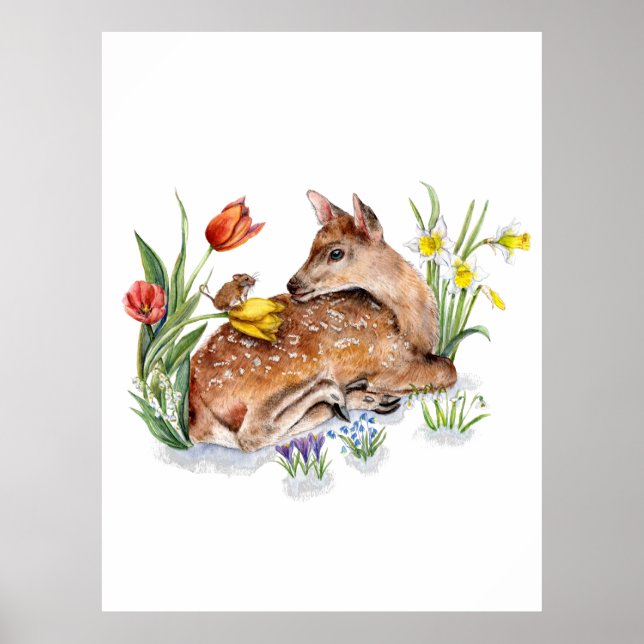 Poster Primavera Deer (Frente)
