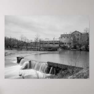 Pôster Primavera Dia De Ozark Mill Greyscale