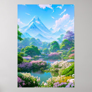Poster Primavera do Lago das Flores