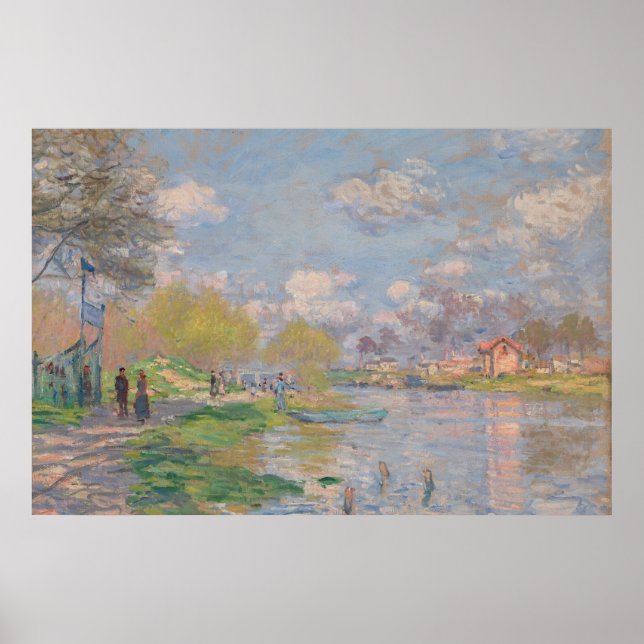 Poster Primavera do Sena por Monet Impressionist (Frente)