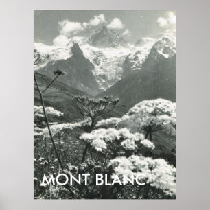 Pôster Primavera e neve, Mont Blanc, France