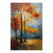 Pôster | PRIMAVERA | Estilo de pintura a óleo