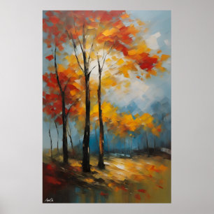 Pôster PRIMAVERA Estilo de pintura a óleo