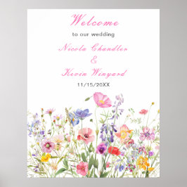Poster Primavera Floral de flor selvagem