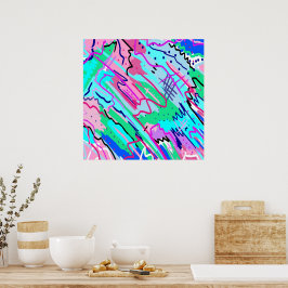 Poster Primavera Landscape Abstrato Art