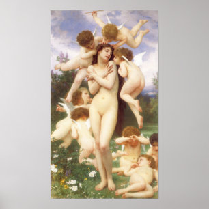Pôster Primavera (Le Printemps) por Bouguereau
