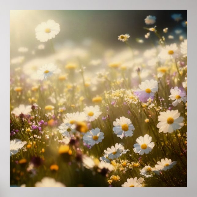 Poster Primavera Meadow Flower Wall Art (Frente)