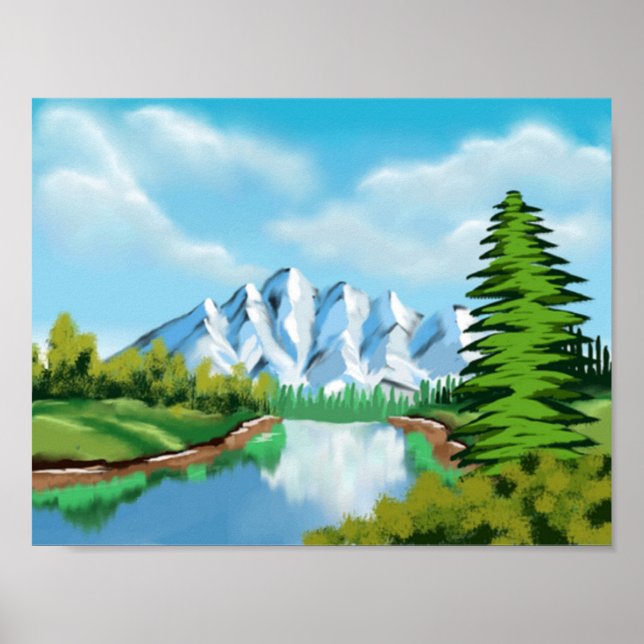 Poster Primavera na arte da natureza (Frente)