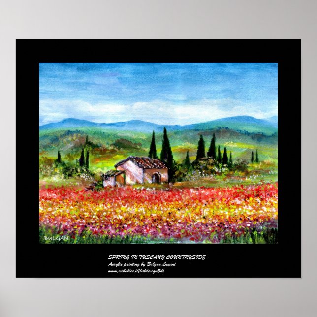 POSTER PRIMAVERA NA TOSCANA 2 (Frente)