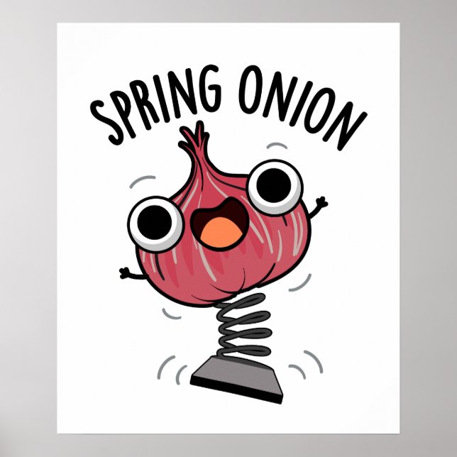 Poster Primavera Onion Funny Veggie Pun (Frente)