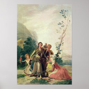 Poster Primavera ou o vendedor da flor, 1786