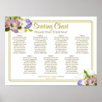 Primavera Pastel Floral 7 Mesa Sentado