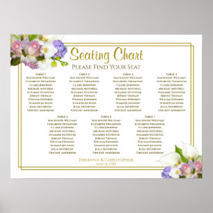 Poster Primavera Pastel Floral 7 Mesa Sentado